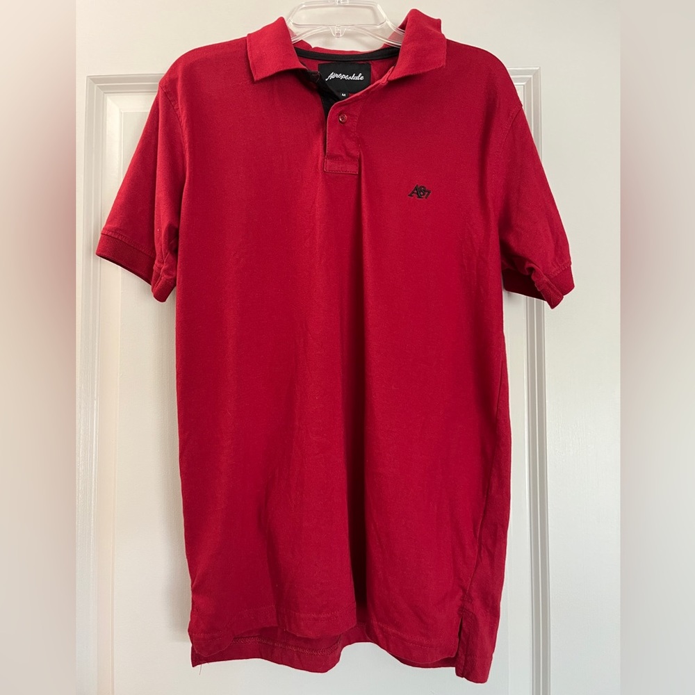 Aeropostale men’s red polo NEVER WORN•size medium